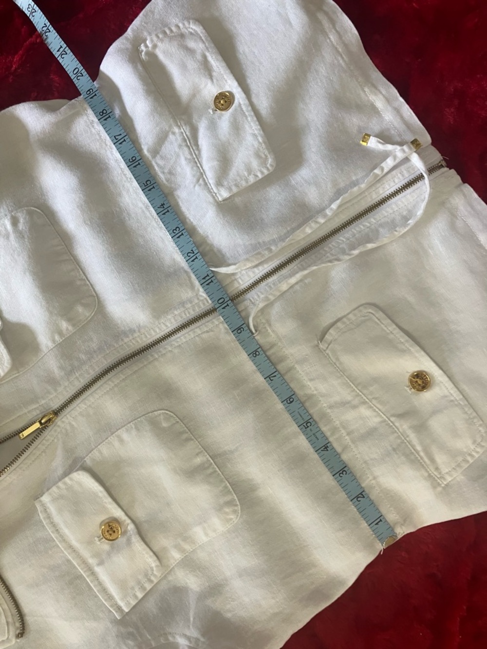 Chaps Linen Jacket - Picture 8 of 15